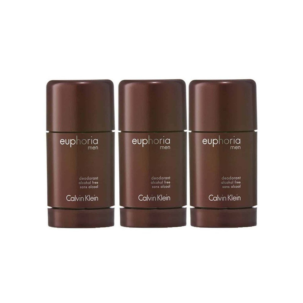 Produktbild för 3-pack Calvin Klein Euphoria For Men Deostick 75ml