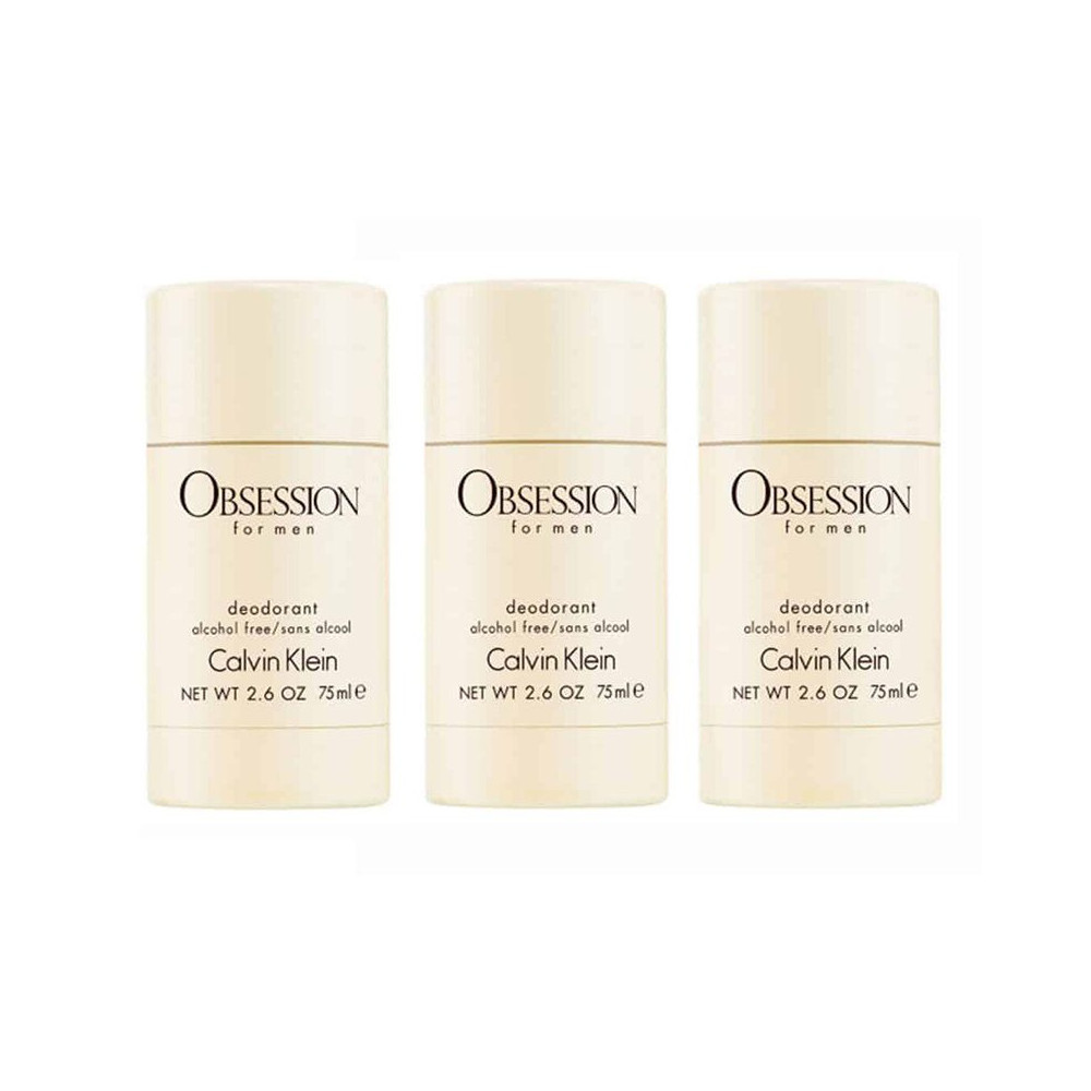 Produktbild för 3-pack Calvin Klein Obsession For Men Deostick 75ml