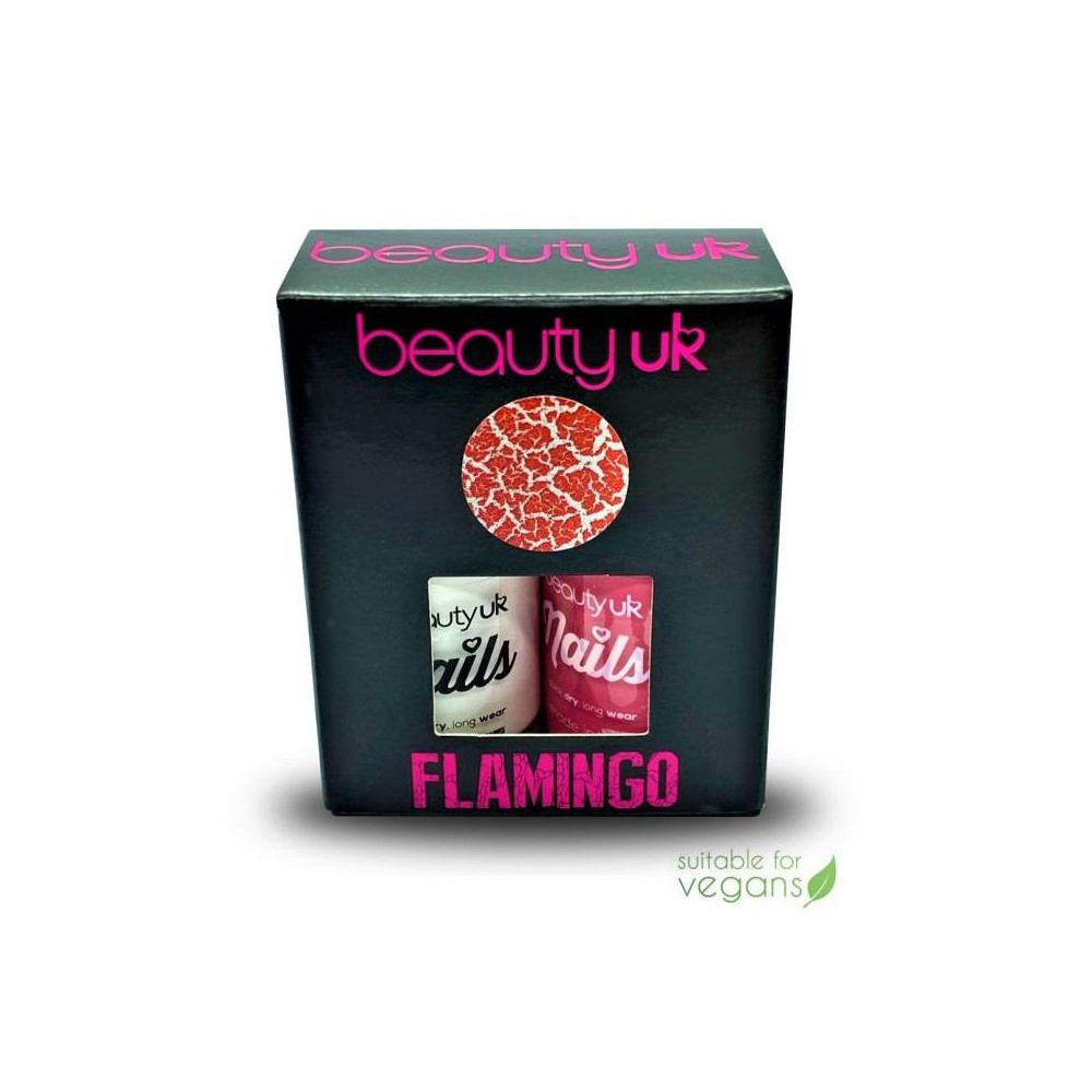 Produktbild för Beauty UK Nails Wild Things - Flamingo 2x11ml