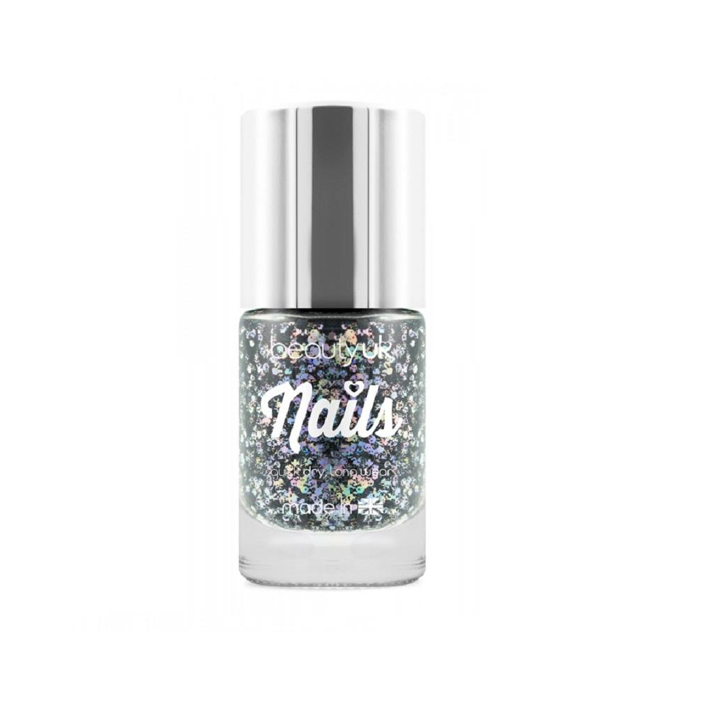 Produktbild för Beauty UK Glitter Nail Polish - Midnight Sky Black