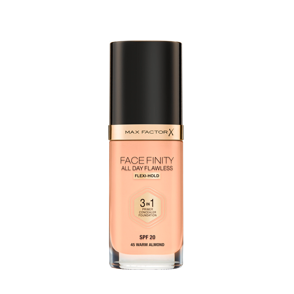 Produktbild för Facefinity 3 In 1 Foundation 45 Warm Almond