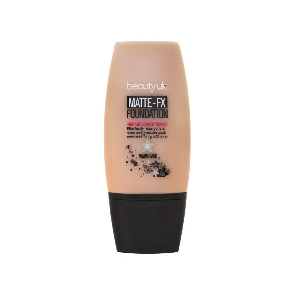 Produktbild för Beauty UK Matte FX Foundation - No.3 Warm Sand