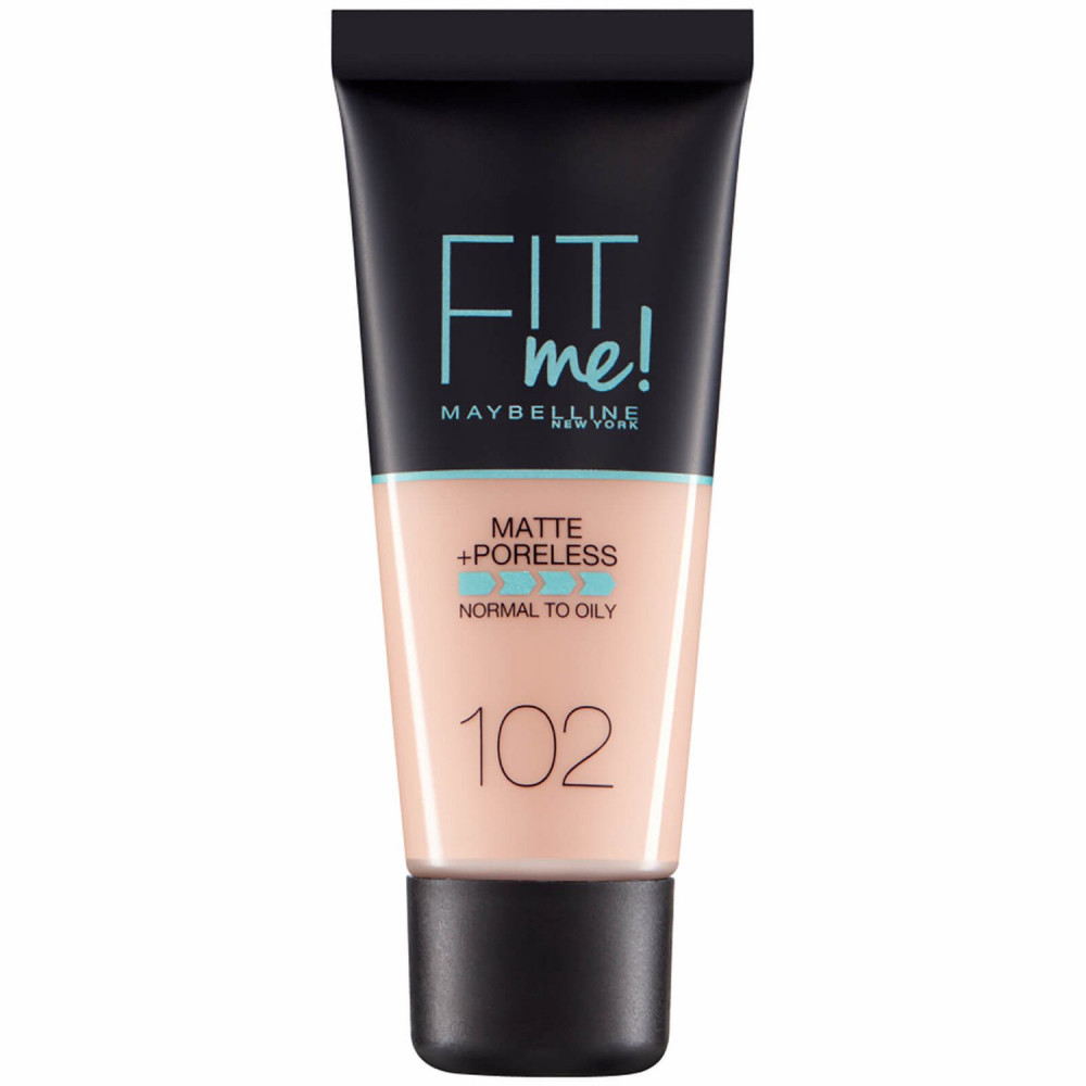 Produktbild för Fit Me Matte + Poreless Foundation - 102 Fair Ivory