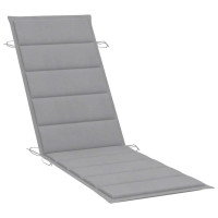 Produktbild för Solsäng med bord och dyna massivt akaciaträ