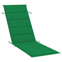 Produktbild för Solsäng med bord och dyna massivt akaciaträ