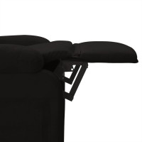 Produktbild för Elektrisk massagefåtölj svart tyg