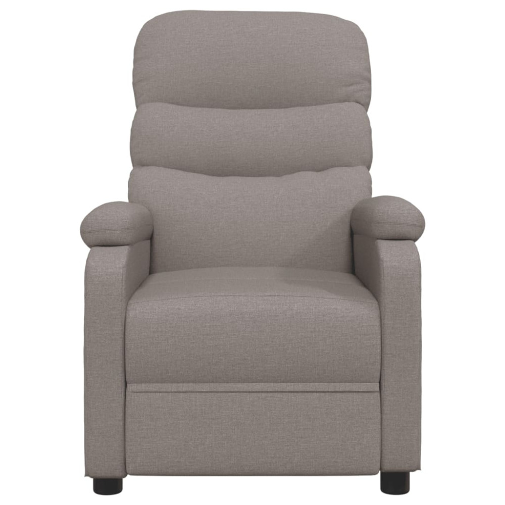 Produktbild för Elektrisk massagefåtölj taupe tyg