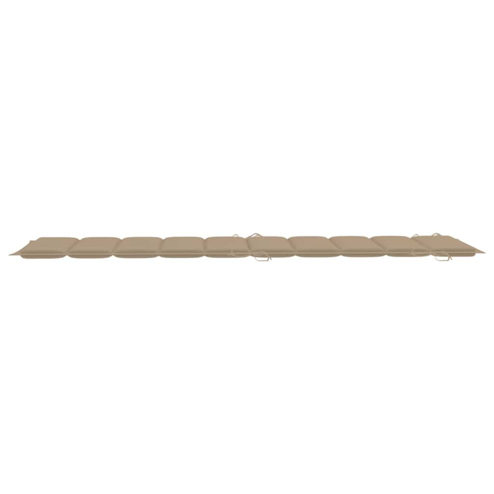 Produktbild för Solsängar 2 st med bord och dynor massivt akaciaträ