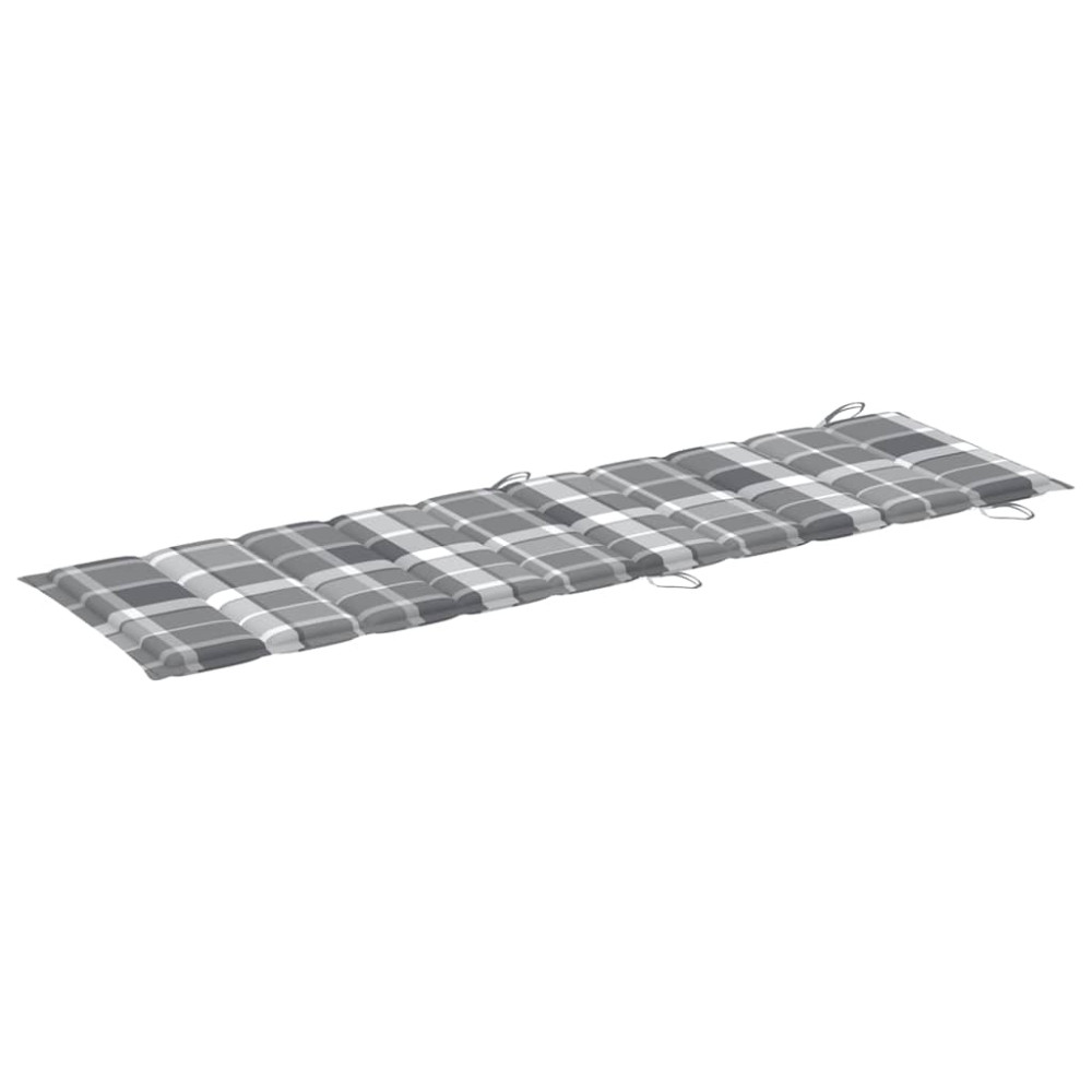 Produktbild för Solsängar 2 st med bord och dynor massivt akaciaträ