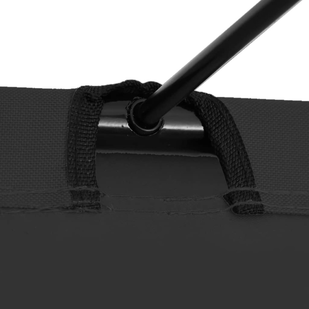 Produktbild för Campingsäng 180x60x19 cm oxfordtyg och stål svart