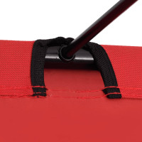 Produktbild för Campingsäng 180x60x19 cm oxfordtyg och stål röd