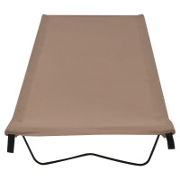 Produktbild för Campingsängar 2 st 180x60x19 cm oxfordtyg och stål taupe