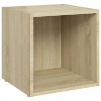Produktbild för TV-bänk sonoma-ek 37x35x37 cm konstruerat trä