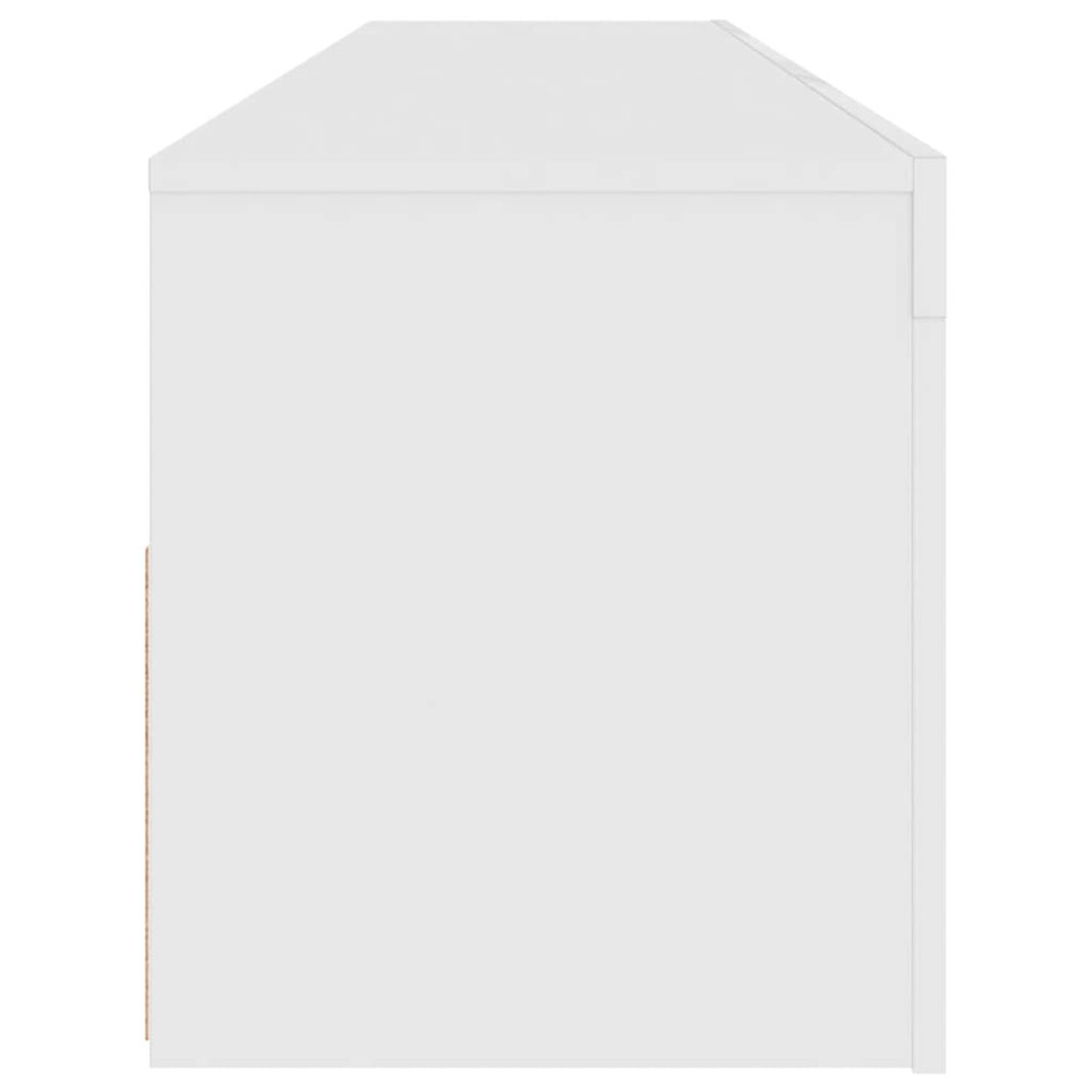 Produktbild för TV-bänk med LED-belysning vit 120x35x40 cm