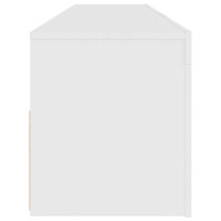 Produktbild för TV-bänk med LED-belysning vit 120x35x40 cm