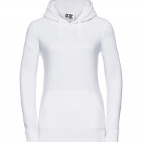 Russell Ladies Authentic Hooded Sweat White