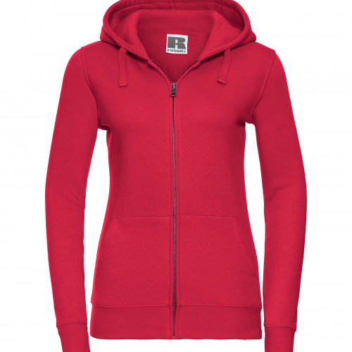 Russell Ladie's Authentic Zipped Hood Classic Red
