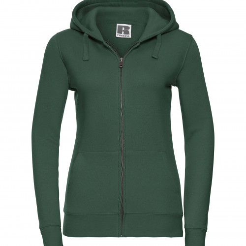 Russell Ladie's Authentic Zipped Hood Bottle Green