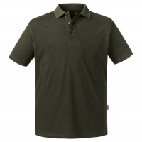 Russell Men's Pure Organic Polo Dark Olive