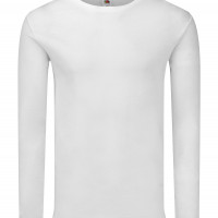Fruit of the Loom Iconic 150 Classic Long Sleeve T White