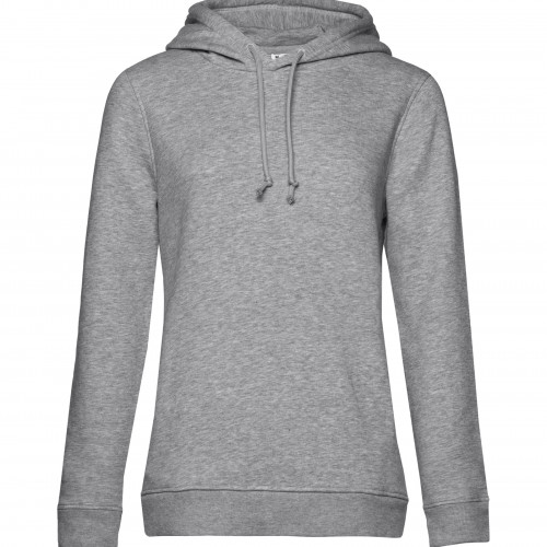 B and C Collection B&C Organic Hooded /women Heather Grey