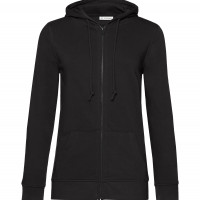 B and C Collection B&C Inspire Zipped Hood /women BlackPure