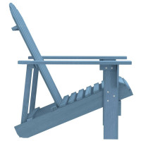 Produktbild för Adirondackstol massivt granträ blå