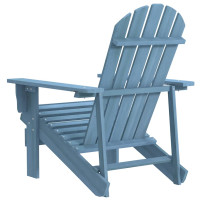 Produktbild för Adirondackstol massivt granträ blå