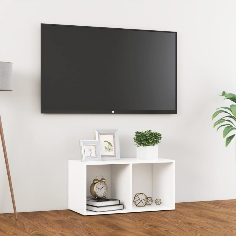 Produktbild för Tv-bänk vit 72x35x36,5 cm konstruerat trä