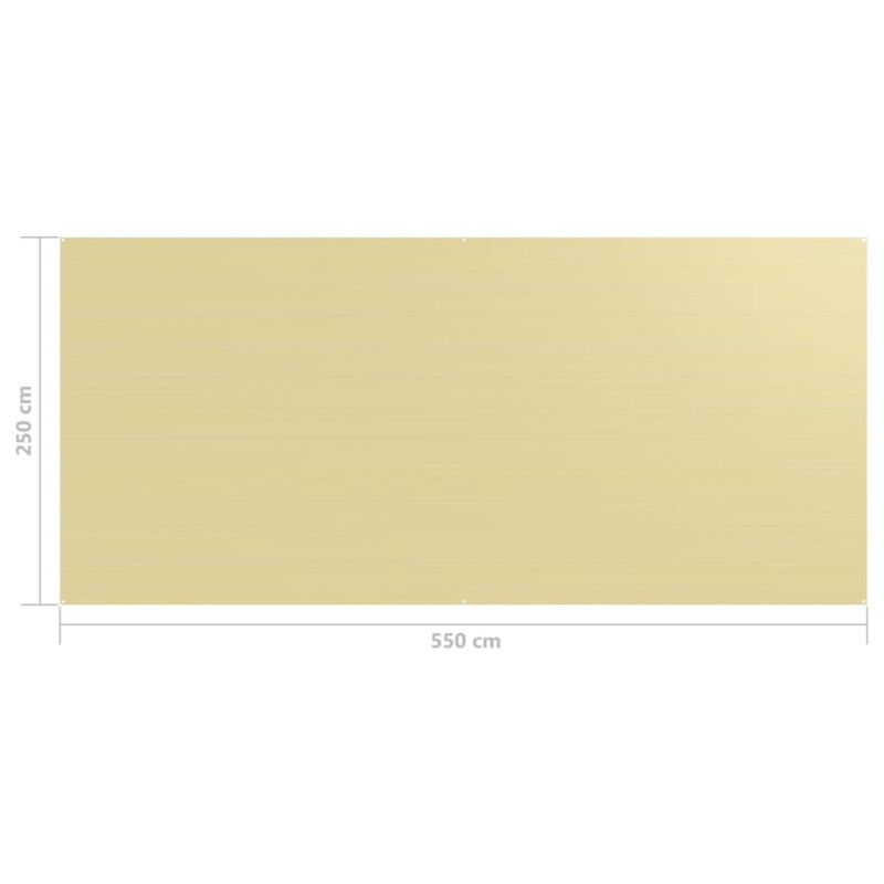 Produktbild för Tältmatta 250x550 cm beige