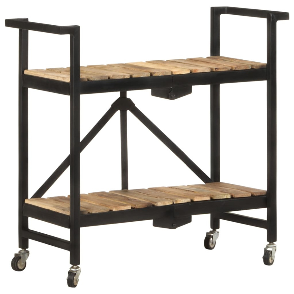 Produktbild för Köksvagn 87x36x81 cm massivt mangoträ