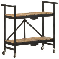 Produktbild för Köksvagn 87x36x81 cm massivt mangoträ