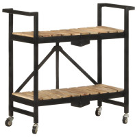 Produktbild för Köksvagn 87x36x81 cm massivt mangoträ