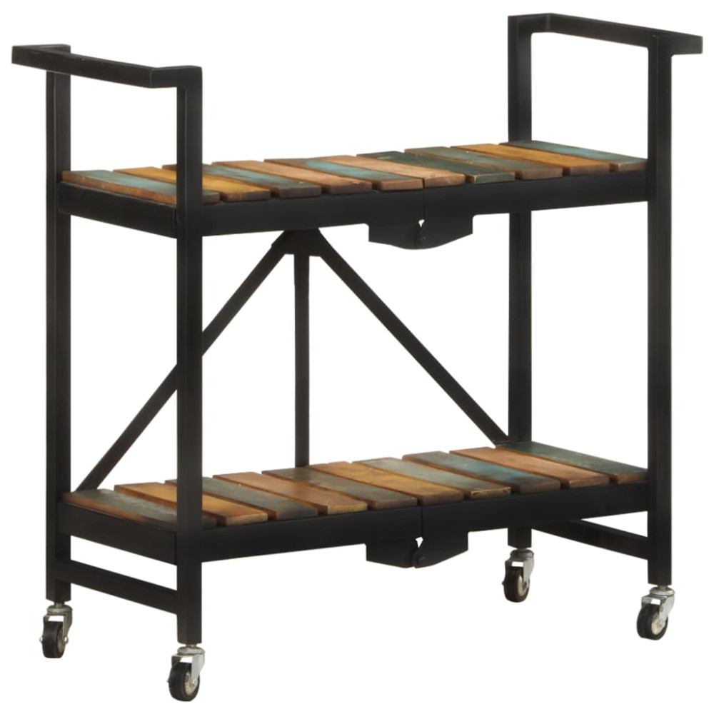 Produktbild för Köksvagn 87x36x81 cm massivt återvunnet trä