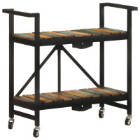 Produktbild för Köksvagn 87x36x81 cm massivt återvunnet trä