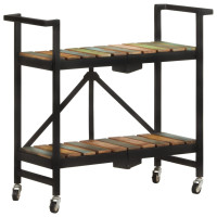 Produktbild för Köksvagn 87x36x81 cm massivt återvunnet trä