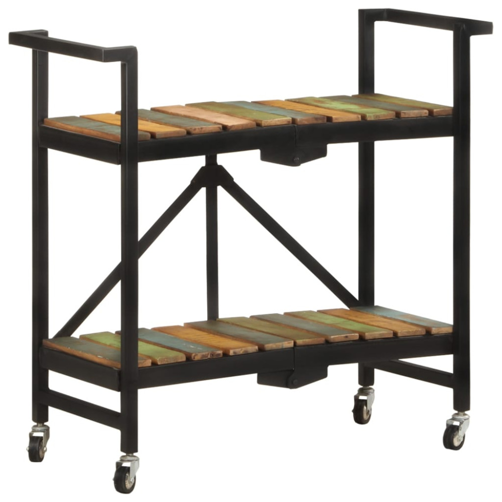 Produktbild för Köksvagn 87x36x81 cm massivt återvunnet trä