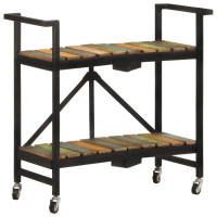 Produktbild för Köksvagn 87x36x81 cm massivt återvunnet trä