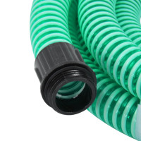 Produktbild för Sugslang med kopplingar mässing grön 1,1" 3 m PVC