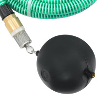 Produktbild för Sugslang med kopplingar mässing grön 1,1" 3 m PVC