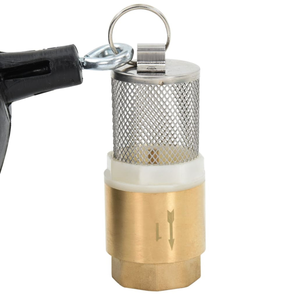 Produktbild för Sugslang med kopplingar mässing grön 1,1" 20 m PVC