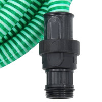 Miniatyr av produktbild för Sugslang med kopplingar mässing grön 1" 7 m PVC