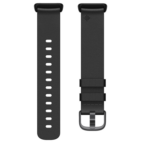 Fitbit Charge 5/6 Leather Band Black (L)