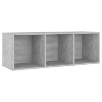 Produktbild för TV-skåp 2 delar betonggrå 107x35x37 cm konstruerat trä