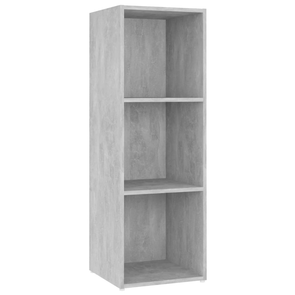 Produktbild för TV-skåp 2 delar betonggrå 107x35x37 cm konstruerat trä
