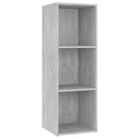 Produktbild för TV-skåp 2 delar betonggrå 107x35x37 cm konstruerat trä