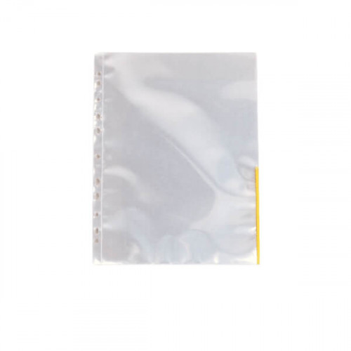 ESSELTE Plastficka A4 105my Transparent Gul 100-pack
