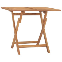 Produktbild för Hopfällbart trädgårdsbord 90x60x75 cm massiv teak