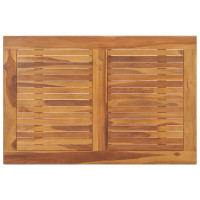 Produktbild för Hopfällbart trädgårdsbord 90x60x75 cm massiv teak