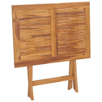 Produktbild för Hopfällbart trädgårdsbord 90x60x75 cm massiv teak